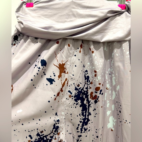 Harem “Paint Splatter” Flowy Pants - Picture 4 of 6